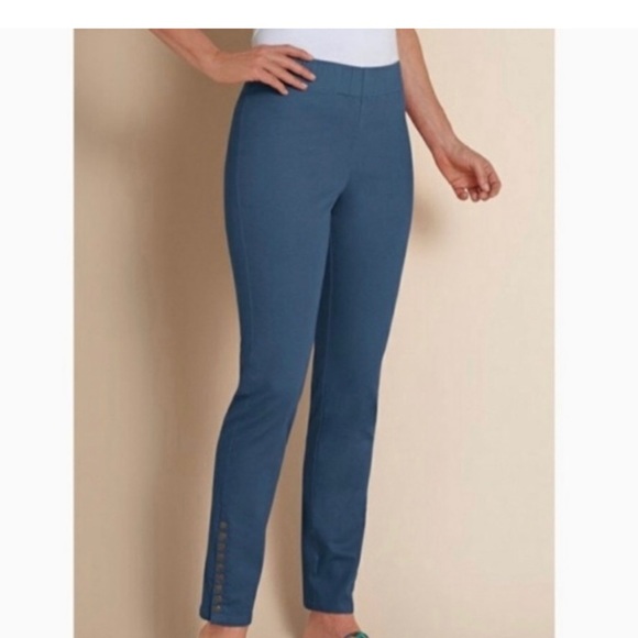 Soft Surroundings Blue Metro Leggings Pant Medium, Soft Surrounding Navy - Picture 10 of 10